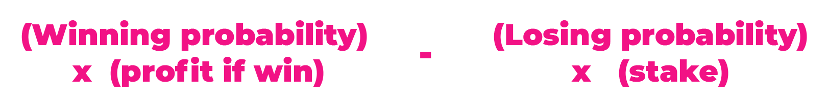 Expected value formula 
