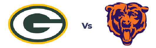 Green Bay Packers and Chicago Bears logos