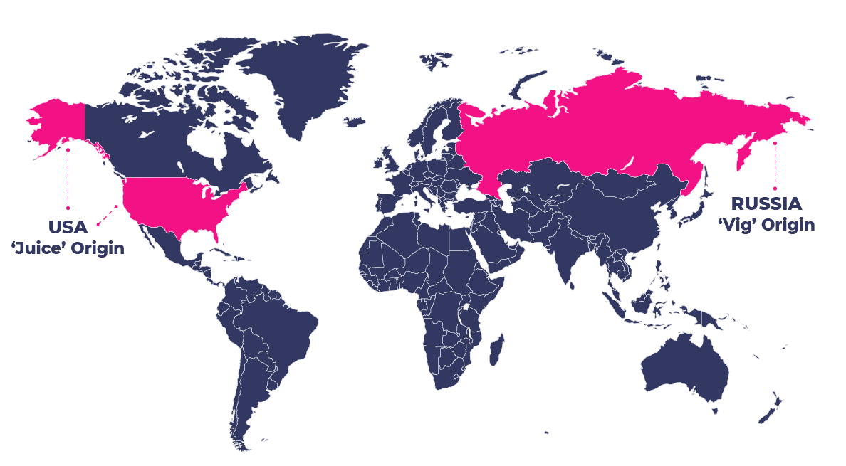 World map showing where vig and juice come from in sports betting