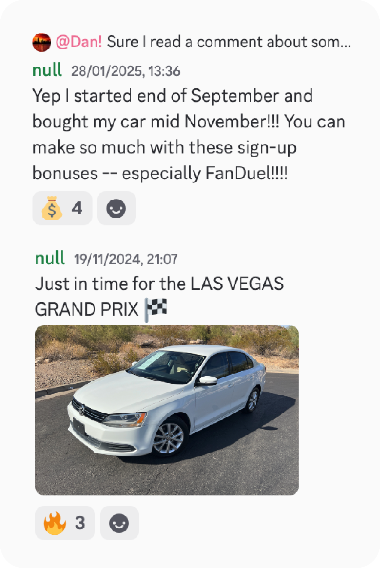 Bought a car5