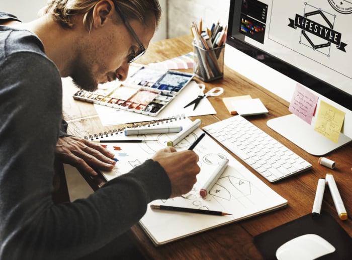 Graphic designer male
