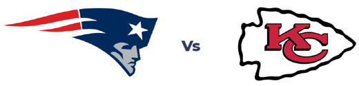 New England Patriots and Kansas City Chiefs logos