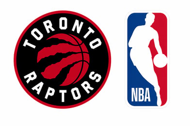 Raptors logo & NBA logo side by side