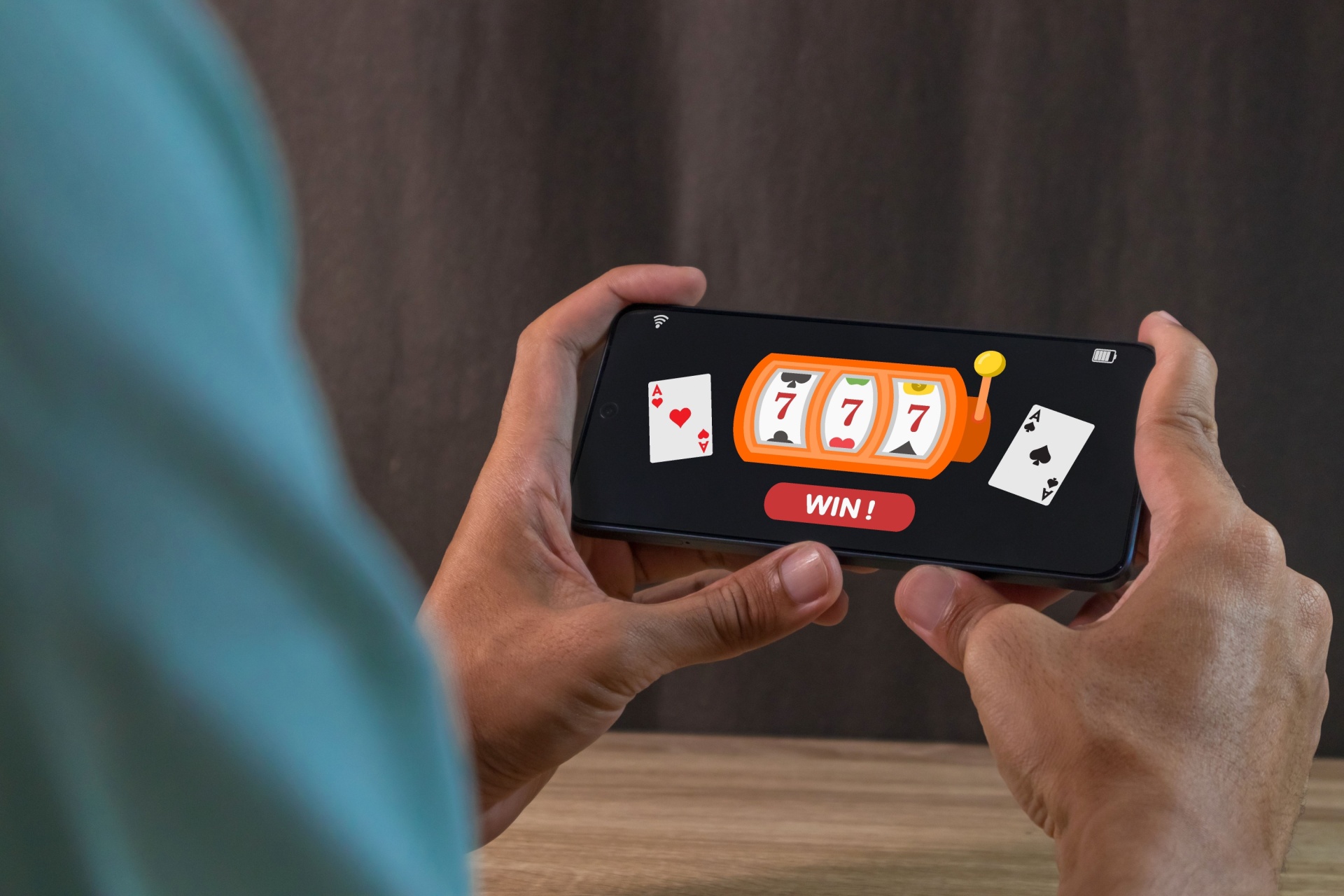 Sweepstake casino game on smart phone