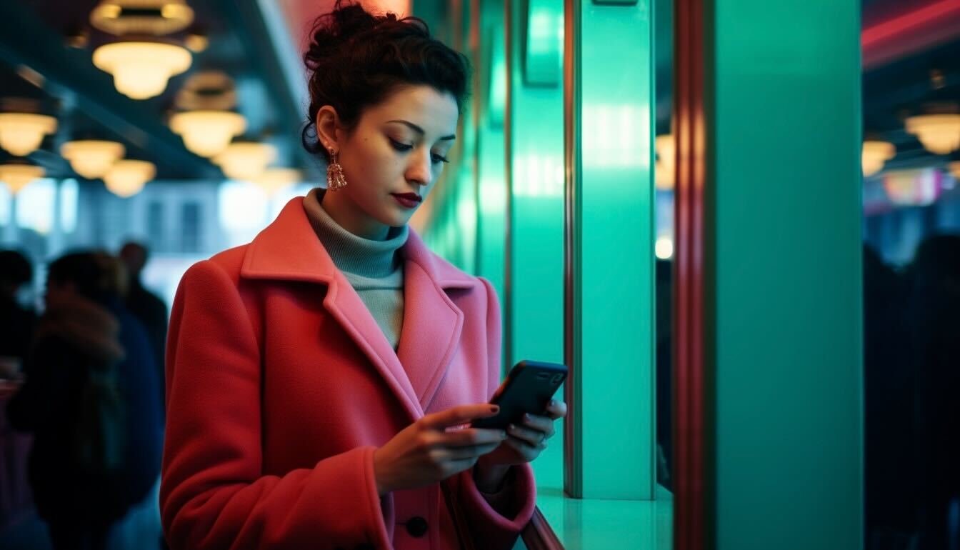 affiliate marketing side hustle woman on phone