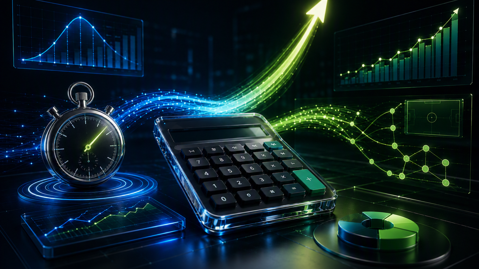 early payout calculator futuristic digital