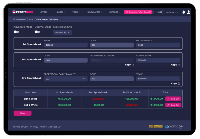 early payout screen 2