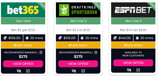 Matched betting promo offers