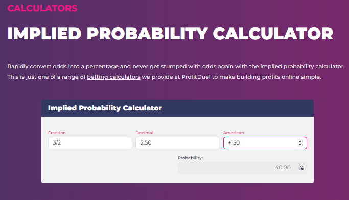 Implied Probability Calculator