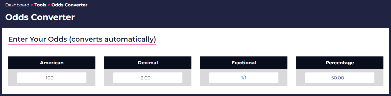 Odds Converter