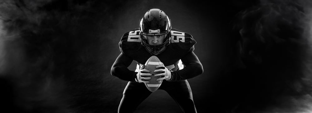 nfl player black background