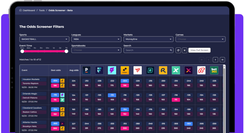 Odds Screener