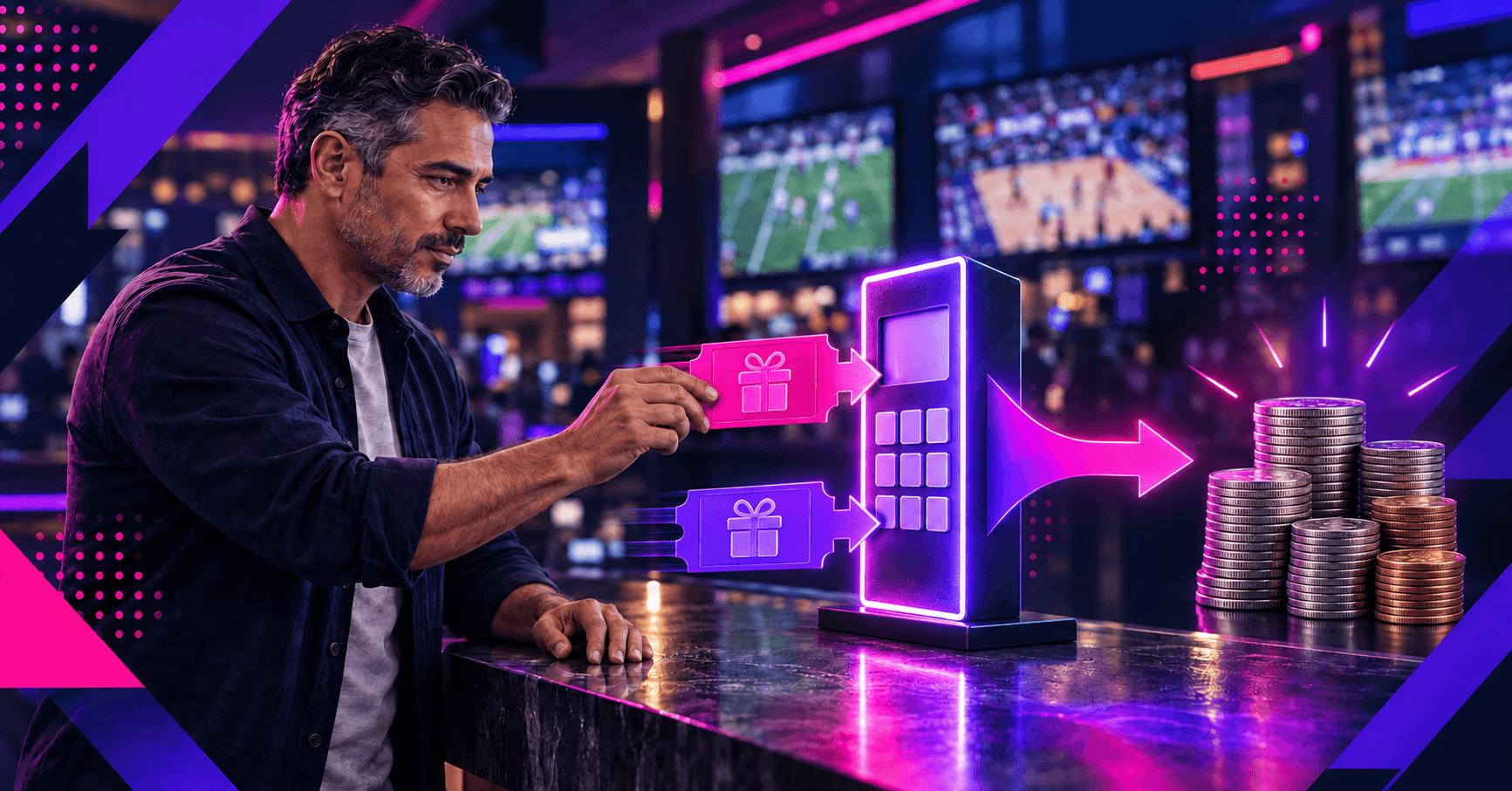 male using a bonus bet tool to convert sportsbook promos into cash