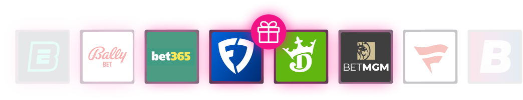 logo line with gift