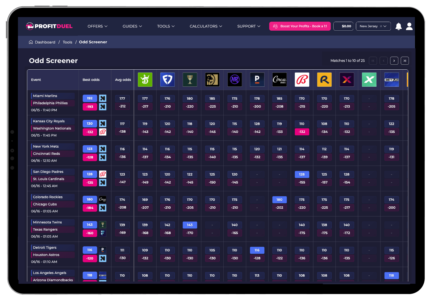 oddscreener